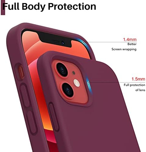 Ornarto Shootototlicli silikon dizajniran za iPhone 12 mini futrola 5.4 , gel gume za zaštitu cijelog tijela