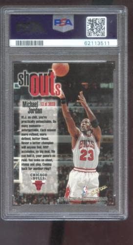 1998-99 obruči br. 13 Michael Jordan viče izlasci umetnula PSA 9 stupnjeva karticu NBA 98-99 - nepotpisane