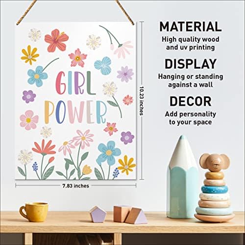Dječji dekor za djevojke, Djevojka, Djevojka Power, Boho Dječji dječji kćeri Raigraonica Motivacijski dekor Inspirativno obrazovno Zidno umjetničko uređenje
