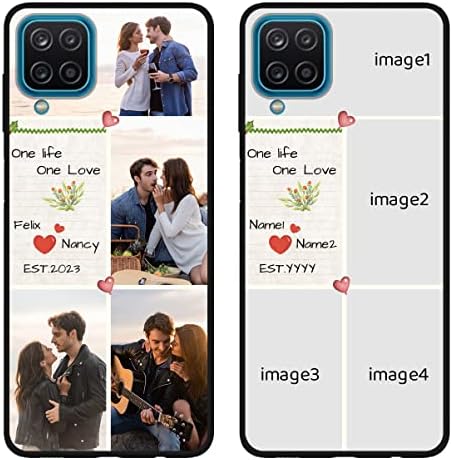 Sudutify personalizirana futrola za više slika za Samsung Galaxy A12, prilagođeni šok-apsorpcija slim Slim