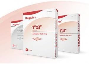 Polimem ljepljiva traka 1 X 3 inča poliuretanski / filmski pravougaonik ružičasto / bijelo sterilno, 7031-kutija