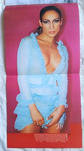 FHM Magazin 100 najseksi žena 2001 Jennifer Lopez center fold