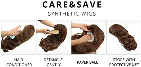 YCZDG Fashion Hair prirodne kratke Bob smeđe perike za žene kratke slojevite pahuljaste valovite pune sintetičke