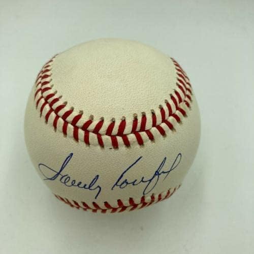 Prekrasna pješčana koufax potpisala je bajzbol nacionalne lige za matira DNK 9 - autogramirani bejzbol
