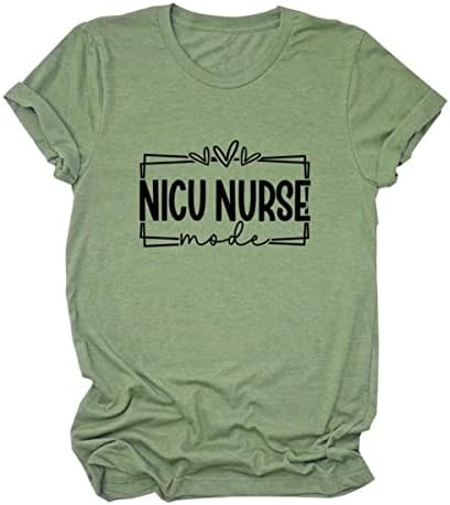 Shagmtli NICU medicinska sestra Ženska crewneck s dugim rukavima retro grafički pulover Nicu medicinska