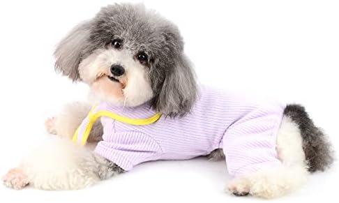 Ranphy Pet Pijamas za male pse djevojke slatke Onesie PJS toplo pleteno odjeću Pulover pidžamas 4 noge majice