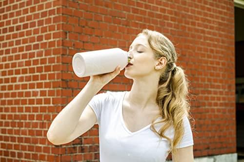 BYOOOO TIME MARKER Kolekcija boca za vodu: 32 oz 1 litre Vremenska marker Vodena boca BPA Besplatna izdržljiva