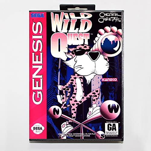 SAMRAD 16-bitni Sega MD igrač igara sa maloprodajnim box Chester Cheetah Wild Wild Quest Game Card za Megadrive