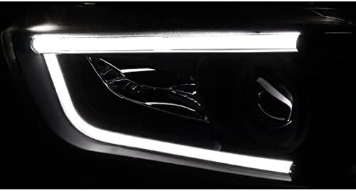 ZMAUTOPARTS Dodge Charger 4D LED DRL Bar cijev projektor farovi crni Set novo