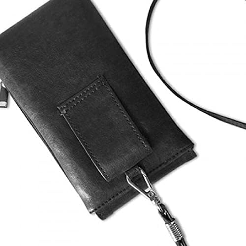 Limunski voćni akvarel ilustracija uzorak Telefon novčanik torbica Viseće mobilne torbice Crni džep