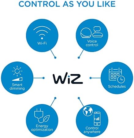 WiZ povezana 2-Pack boja 60W A19 Smart WiFi sijalica, 16 miliona boja, kompatibilna sa Alexa i Google Home