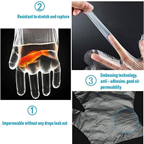 Hhprotect rukavice za jednokratnu upotrebu plastične pe rukavice za foliju za hranu sanitarne rukavice 100