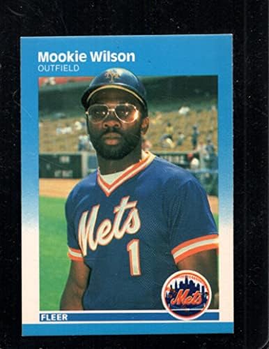 Baseball MLB 1987 Fleer 25 Mookie Wilson NM Mets