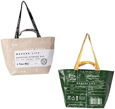 2 paketa Totes Bag Torba za namirnice prenosive torbe za kupovinu poklon torba za višekratnu upotrebu najlonske