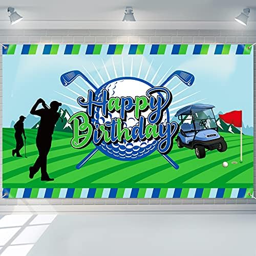 Golf Rođendanska zabava dekoracija Golf Happy Birthday Backdrop Photo Booth Banner fotografija pozadina