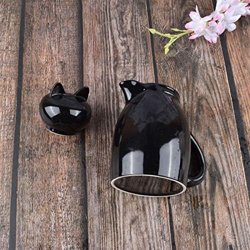 Liushop Gravy Boat Creative Cartoon mačka oblik lica lonac za mlijeko čajnik Keramički lonac za kafu sake