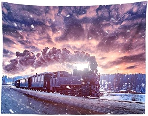 BELECO 10x8ft tkanina Vintage parni voz zimska fotografija pozadina Božićni voz stara lokomotiva snijeg