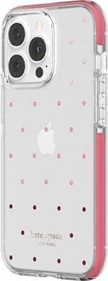 Kate Spade New York zaštitni tvrdoglavica za iPhone 13 - PIN dot Ombre Pink / Clear
