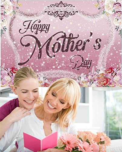 Sretan Majčin dan pozadina Pink Flowers šareni karanfil cvjetni sjaj zvijezda pozadina žene Lady baka Majčin