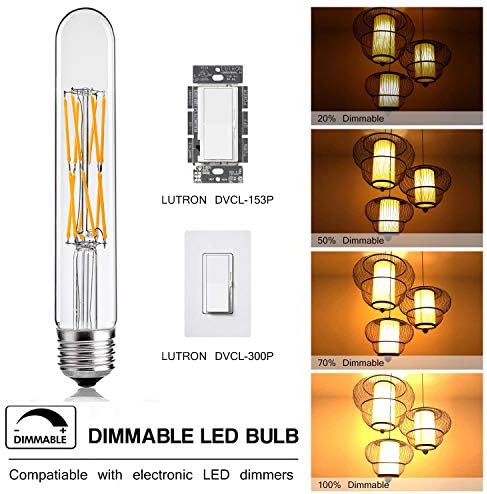 Leools T10 LED Sijalice,12w cevasta LED sijalica sa mogućnošću zatamnjivanja,100 W ekvivalentna Edison stil