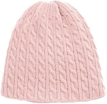 KEUSN zimska kapa za žene Žene topla čvrsta pletena Heklana kapa za heklanje kapa za žene skijaške kape