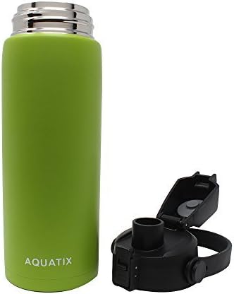 Novi aquatix čist od nehrđajućeg čelika dvostruka zidna izolirana sportska boca za vodu pogodna flip gornja