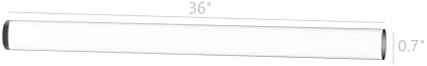 FixtureDisplays® 18mm prečnik X 36 dugi akrilni štapić od pleksiglasa Clear Lucite prozirne šipke za Tiple