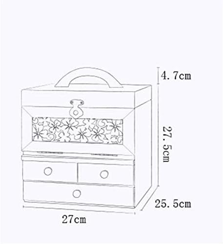 Kutija za nakit -OpenWork Drveni skladištenje Višeslojni dodaci za vjenčani dodaci
