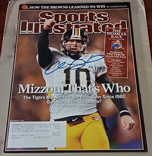 Chase Daniels Missouri Tigers potpisao AUTOGRAPHED Sports Illustrated si COA-autographed College Magazines
