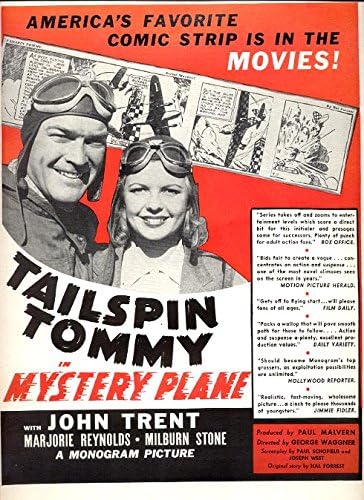 FILMSKI BILTEN 4 / 22 / 1939-TAILSPIN TOMMY STRIP VG