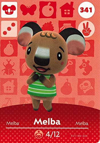 Melba & nbsp; - Nintendo Animal Crossing Happy Home Designer Serija 4 Amiibo kartica - 341