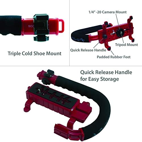Cam Caddy Scorpion JR Trostruko stabilizator fotoaparata za cipele sa veyda univerzalnim videozapisima sa