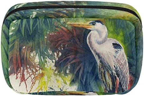 Ujedinjena torba za šminke, tropske umjetničke ptice slikarska kozmetička torba prijenosna totalazni putnik