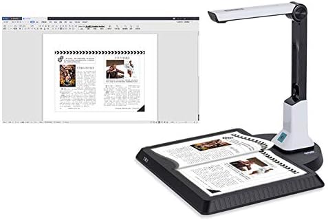 Podesivi HD skener kamere za dokumente sa slikama za USB knjigu velike brzine. A4 veličina skeniranja sa