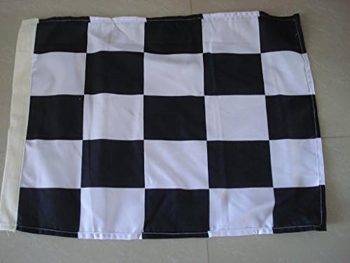 Mesing blagoslov korektor zastava - Sportska trkačka zastava - crno-bijela - pamuk - 22 x 27
