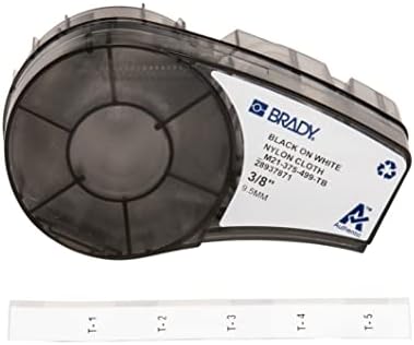 Brady Authentic višenamjenske najlonske naljepnice za opći ID, žičano označavanje i laboratorijsko označavanje,