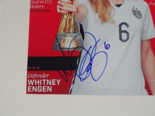 Whitney Engen Potpisao Uramljeni I Matirani Sportski Ilustrovani Fudbalski Časopisi Sa Autogramom