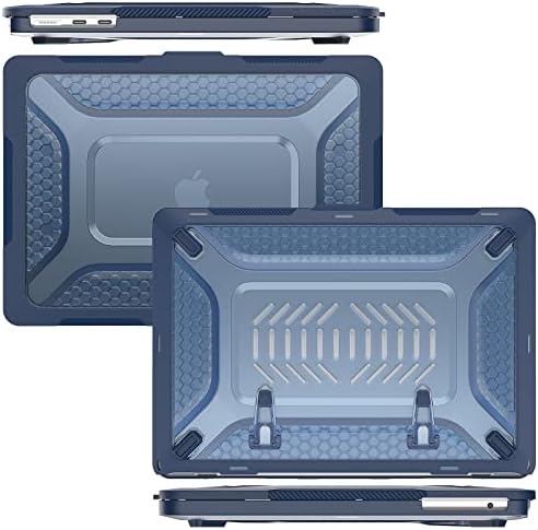 Mektor za MacBook Air 13.6 inča 2022 A2681, teške teške školjke Kućice sa preklopom Kickstand, zaštitna
