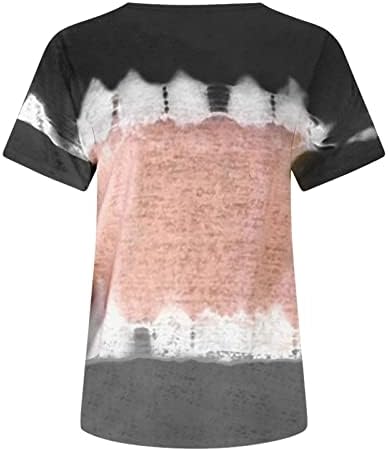 Dame Graphic Top Jesen Ljeto 2023 Kratki rukav dubok V Vrat pamučna traka za bluza za majicu za teen djevojke Zi Zi