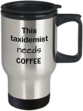 Poklon taksidermista, ovaj taksi ispitivač treba kafu, šalica od nehrđajućeg čelika od nehrđajućeg čelika
