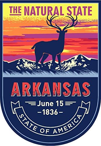 Državna životinja Arkansas Night 4x5,5 inča naljepnica naljepnica naljepnica Die rez vinil - izrađen i isporučen u SAD-u
