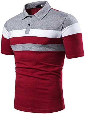 XXBR muške prednost Performanse kratkih rukava Čvrsta polo majica Casual Classic Fit modna pamučna košulja