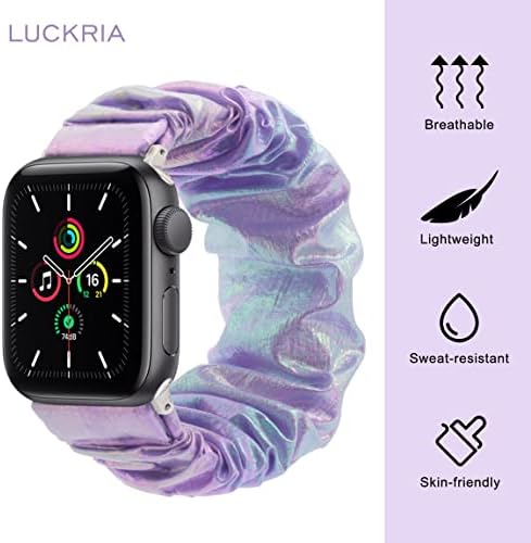 Luckria Kompatibilan je za Scrunchie Apple Watch Band 42mm 44mm 45mm Krpom Mekane elastične tkanine Ručnike
