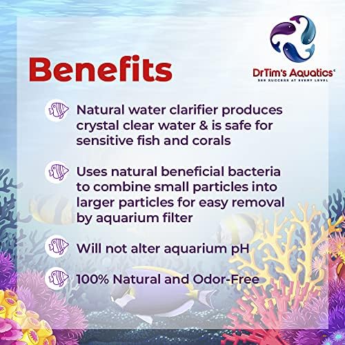 Drtim's Aquatics Reef, Nano, morski konjski akvarij Clear-up clarifier prirodne vode - za riblje rezervoare,