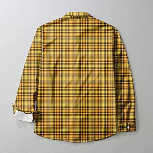 Xiqiam 4XLT muške majice Veliki i visoki pokloni Modni casual gumb-down rever s dugim rukavima od tiskanog