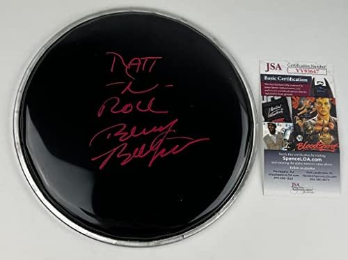 Bobby Blotzer potpisan 8 Drumhead Drum Head RATT Autograph Round And Round Band Drummer JSA Authentication