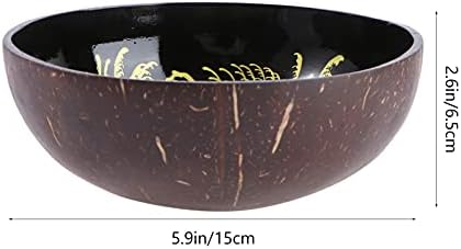Marury Coconut Bowl Dekorativna posuda za ključeve za ulaznu tablicu, Bowny Bowl Dekorativna zdjela za kućni