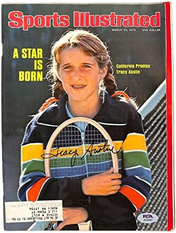 Tracy Austin potpisao 1976 tenis Sports Illustrated 91565-Autogramed teniski časopisi