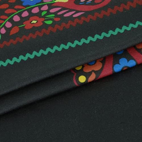 Žene meksičke vintage vrhove dame zapadnih etničkih stila Tuničke košulje Ljeto kratki rukav boho cvjetni