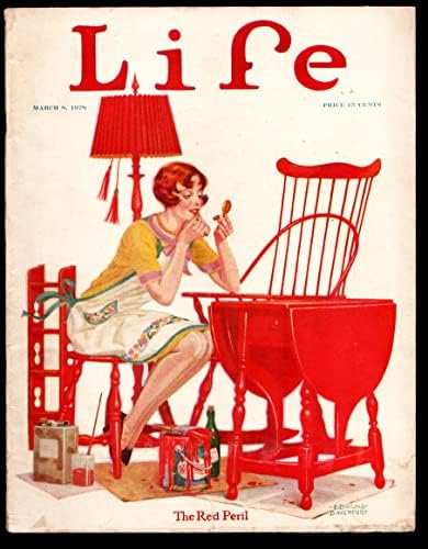 Život 3/8/1928-Edmund Davenport gga cover-vintage-Strip & amp; cartoon art top rano-Američki umjetnici-VG